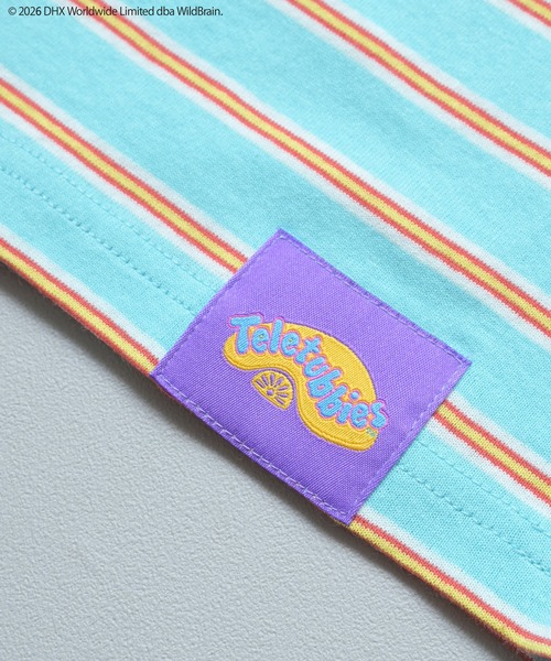 MARKEY'S（マーキーズ）の「【Teletubbies/テレタビーズ】別注マルチボーダーＴシャツ（Tシャツ/カットソー・キッズ・エメラルド/マルチ・100/95/90/80/130/120/110）」の10枚目の写真