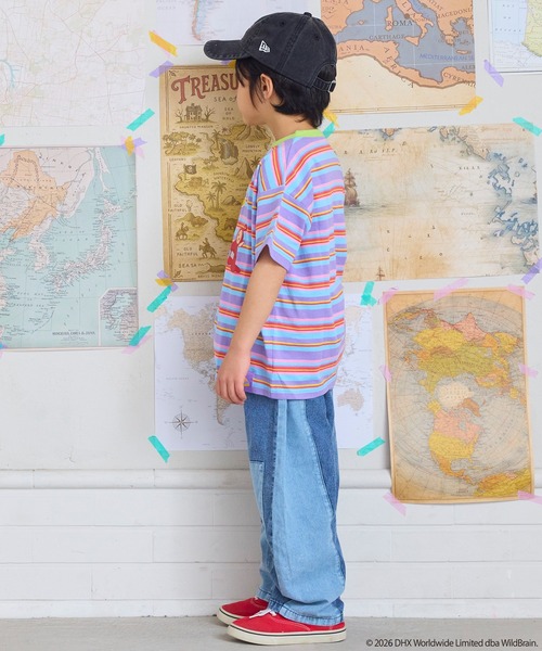 MARKEY'S（マーキーズ）の「【Teletubbies/テレタビーズ】別注マルチボーダーＴシャツ（Tシャツ/カットソー・キッズ・エメラルド/マルチ・100/95/90/80/130/120/110）」の16枚目の写真