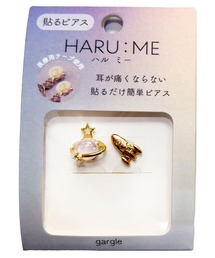 gargle（ガーグル）の「gargle ガーグル：HARU:ME シリーズ　ハルミー13　土星　ロケット　シールピアス　シールピアス　イヤリング(貼るピアス)（イヤリング）」