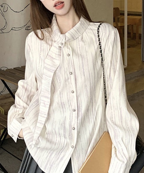 Flugge(フラッジー)の「ニュアンス柄長袖シャツ(シャツ/ブラウス・レディース・アイボリー・LARGE/MEDIUM)」の6枚目の写真
