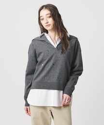 UNITED ARROWS グレー・ホワイト セーター　価格交渉お気軽に。 UNITED ARROWS グレー・ホワイト セーター 価格交渉お気軽に。 - メルカリ