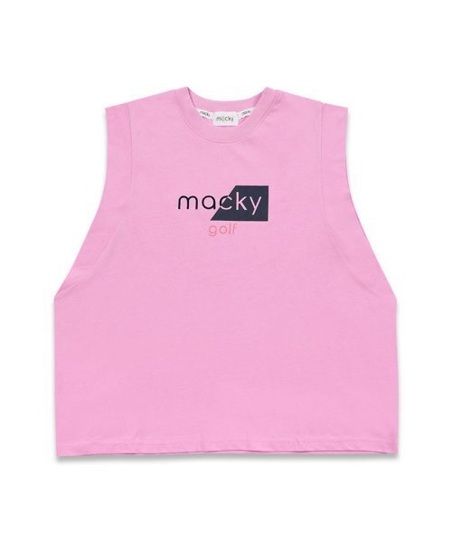MACKY（マッキー）の「シャインショルダー ノースリーブ ピンク（Tシャツ/カットソー・レディース・その他・1/2）」の2枚目の写真