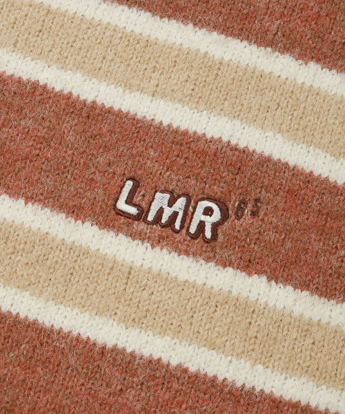 LMR（エルエムアール）の「ヘアリーストライププルオーバーニットRED（ニット/セーター・レディース・レッド・M/L）」の8枚目の写真