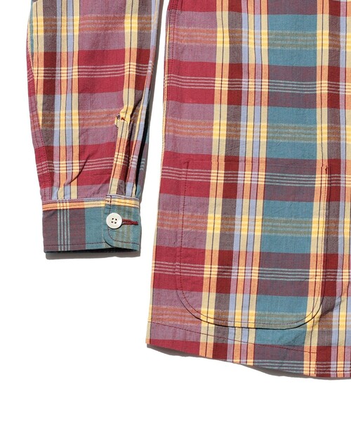 BEAMS PLUS（ビームスプラス）の「4B Cuffs Jacket Heavy Madras（その他アウター・メンズ・レッド/ネイビー・MEDIUM/SMALL/LARGE/X-LARGE）」の19枚目の写真
