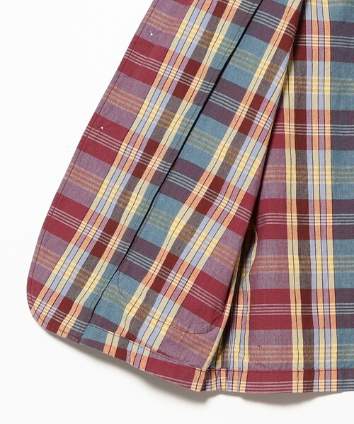 BEAMS PLUS（ビームスプラス）の「4B Cuffs Jacket Heavy Madras（その他アウター・メンズ・レッド/ネイビー・MEDIUM/SMALL/LARGE/X-LARGE）」の4枚目の写真