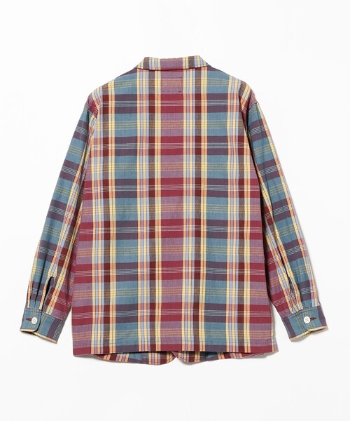 BEAMS PLUS（ビームスプラス）の「4B Cuffs Jacket Heavy Madras（その他アウター・メンズ・レッド/ネイビー・MEDIUM/SMALL/LARGE/X-LARGE）」の5枚目の写真