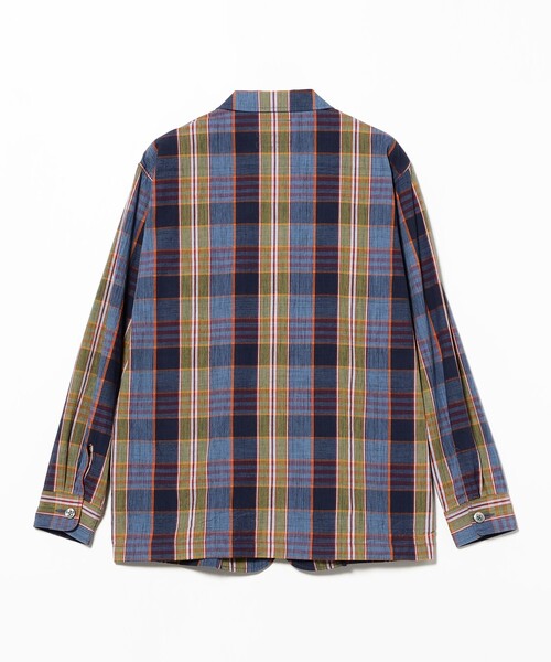 BEAMS PLUS（ビームスプラス）の「4B Cuffs Jacket Heavy Madras（その他アウター・メンズ・レッド/ネイビー・MEDIUM/SMALL/LARGE/X-LARGE）」の11枚目の写真