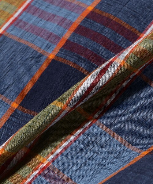 BEAMS PLUS（ビームスプラス）の「4B Cuffs Jacket Heavy Madras（その他アウター・メンズ・レッド/ネイビー・MEDIUM/SMALL/LARGE/X-LARGE）」の12枚目の写真