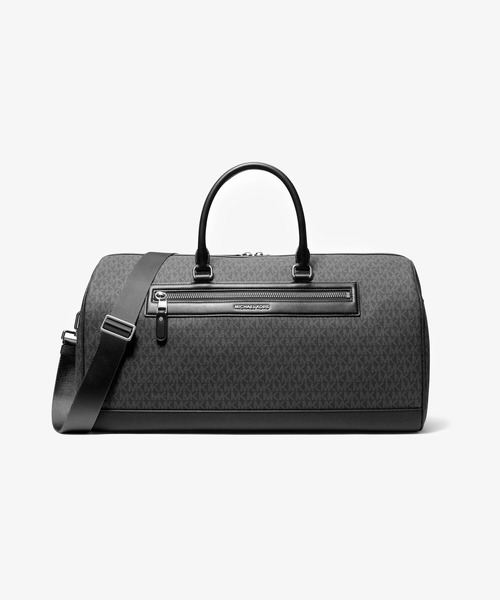 MICHAEL KORS(マイケルコース)の「JET SET フライト ダッフル - MKシグネチャー(ボストンバッグ・メンズ・ブラック・FREE)」の1枚目の写真
