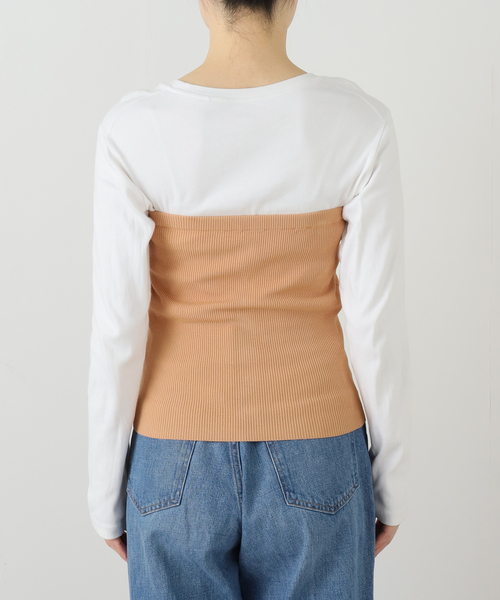 Spick & Span（スピックアンドスパン）の「Vis/PE リブビスチェ（その他トップス・レディース・キャメル/アイボリー・FREE）」の10枚目の写真
