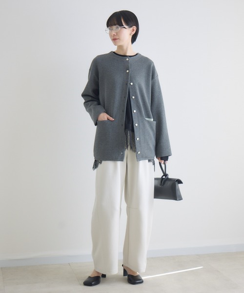 Paradise Picnic（パラダイスピクニック）の「ROSIEE 大人可愛いレーストップス（Tシャツ/カットソー・レディース・ホワイト/ブラック・FREE）」の8枚目の写真