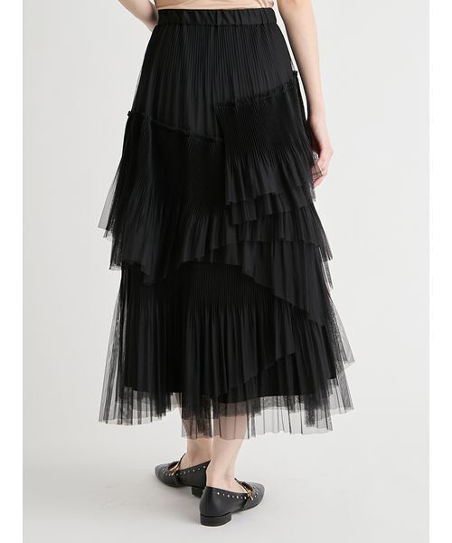 CELFORD（セルフォード）の「【洗える】ランダムチュールプリーツスカート（スカート・レディース・アイボリー/ライトグレー・36/38）」の11枚目の写真