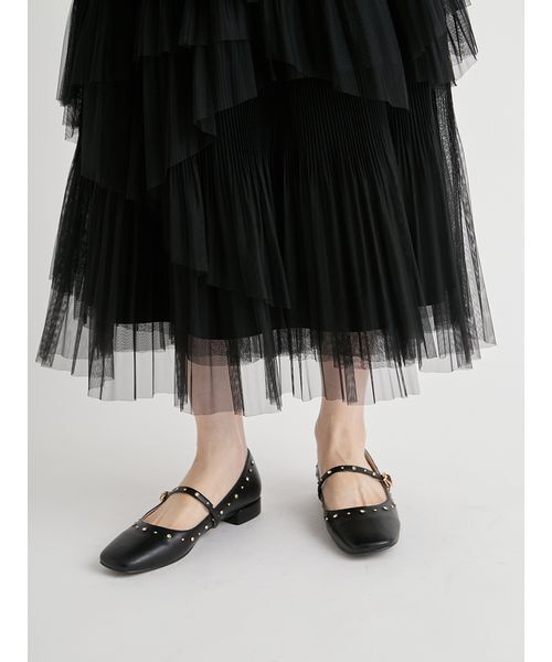 CELFORD（セルフォード）の「【洗える】ランダムチュールプリーツスカート（スカート・レディース・アイボリー/ライトグレー・36/38）」の14枚目の写真