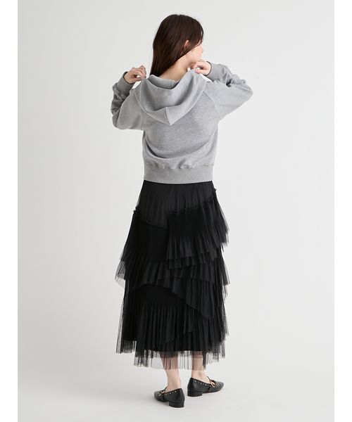 CELFORD（セルフォード）の「【洗える】ランダムチュールプリーツスカート（スカート・レディース・アイボリー/ライトグレー・36/38）」の17枚目の写真