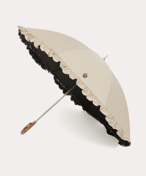 POLO RALPH LAUREN(ポロ ラルフ ローレン)の「【WEB限定】 遮光 晴雨兼用日傘 長傘 スカラフリル ワンポイント POLO FLAG BEAR(長傘・レディース・ベージュ/ダークブルー/ホワイト×ブルー/オフホワイト・FREE)」の12枚目の写真