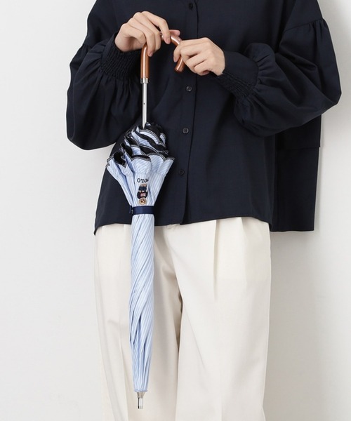 WEB限定】 遮光 晴雨兼用日傘 長傘 スカラフリル ワンポイント POLO
