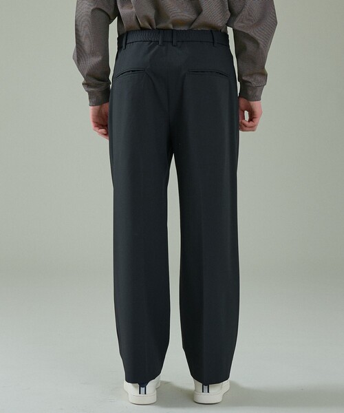 ABAHOUSE（アバハウス）の「トロストレッチ 2タック イージーワイドスラックス / ワイドパンツ（スラックス・メンズ・ブラック/グレー・48/46/44）」の6枚目の写真