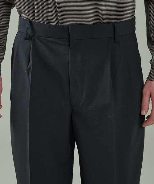 ABAHOUSE（アバハウス）の「トロストレッチ 2タック イージーワイドスラックス / ワイドパンツ（スラックス・メンズ・ブラック/グレー・48/46/44）」の8枚目の写真