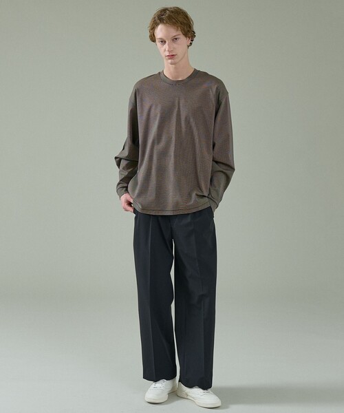 ABAHOUSE（アバハウス）の「トロストレッチ 2タック イージーワイドスラックス / ワイドパンツ（スラックス・メンズ・ブラック/グレー・48/46/44）」の13枚目の写真