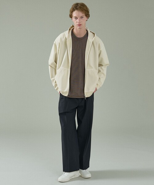 ABAHOUSE（アバハウス）の「トロストレッチ 2タック イージーワイドスラックス / ワイドパンツ（スラックス・メンズ・ブラック/グレー・48/46/44）」の15枚目の写真