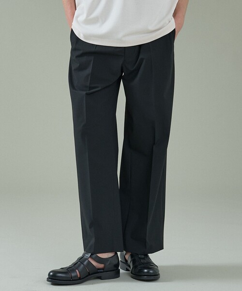 ABAHOUSE（アバハウス）の「トロストレッチ 2タック イージーワイドスラックス / ワイドパンツ（スラックス・メンズ・ブラック/グレー・48/46/44）」の17枚目の写真