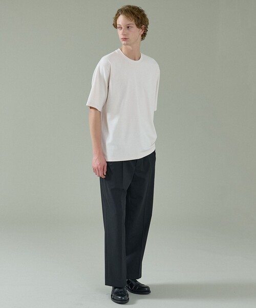 ABAHOUSE（アバハウス）の「トロストレッチ 2タック イージーワイドスラックス / ワイドパンツ（スラックス・メンズ・ブラック/グレー・48/46/44）」の19枚目の写真