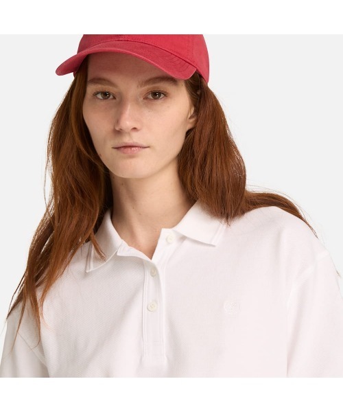 Timberland(ティンバーランド)の「半袖 ピケ ポロシャツ レディース(ポロシャツ・レディース・ホワイト・LARGE/MEDIUM/SMALL/X-SMALL)」の3枚目の写真