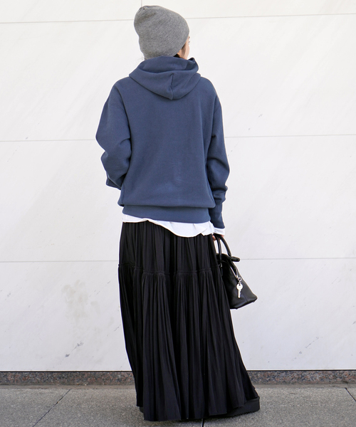 AMERICANA(アメリカーナ)の「【AMERICANA/アメリカーナ】追加 1968 hooded Pullover(スウェット・レディース・ネイビー/アイボリー・FREE)」の5枚目の写真