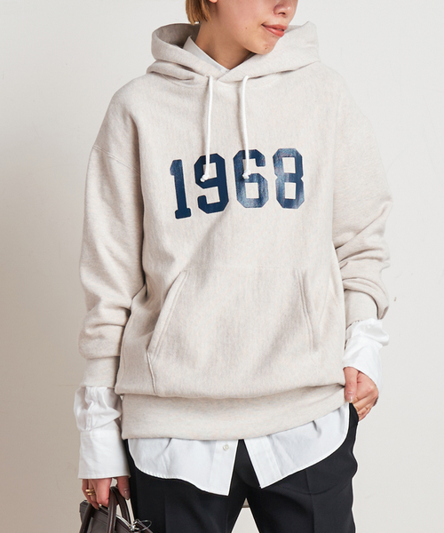 AMERICANA(アメリカーナ)の「【AMERICANA/アメリカーナ】追加 1968 hooded Pullover(スウェット・レディース・ネイビー/アイボリー・FREE)」の11枚目の写真