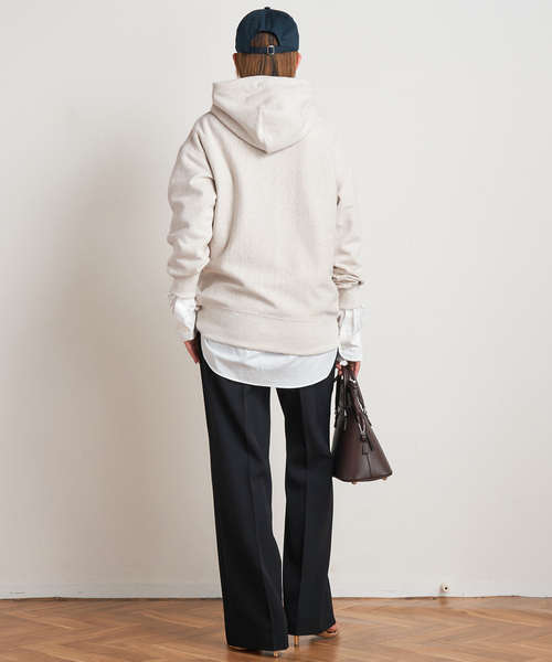 AMERICANA(アメリカーナ)の「【AMERICANA/アメリカーナ】追加 1968 hooded Pullover(スウェット・レディース・ネイビー/アイボリー・FREE)」の16枚目の写真
