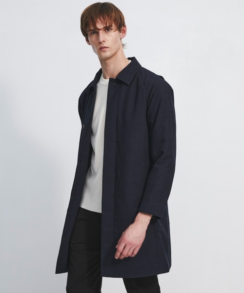 UNITED TOKYO(ユナイテッドトウキョウ)の「【累計販売2658万!】大人気 KAPOK ステンカラーコート |機能性/温度調整機能/吸湿発熱/耐久性/撥水性/収納力/ビジネス/オフィスカジュアル/フォーマル/通勤/可動性/宇宙服/軽量性(ステンカラーコート・メンズ・ブラック/ダークグレー/ダークネイビー・2/1/3)」の1枚目の写真