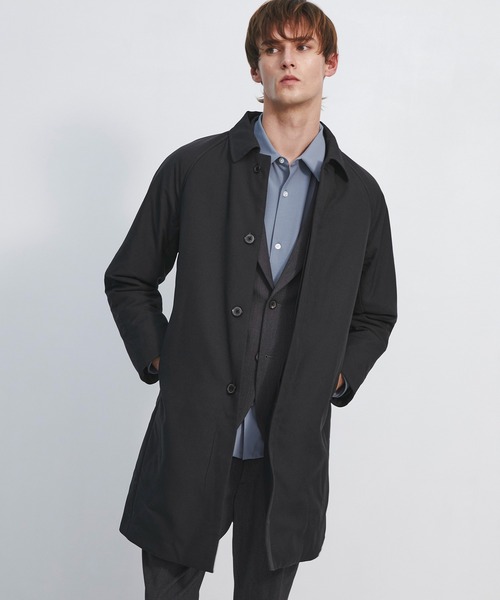 UNITED TOKYO(ユナイテッドトウキョウ)の「【累計販売2658万!】大人気 KAPOK ステンカラーコート |機能性/温度調整機能/吸湿発熱/耐久性/撥水性/収納力/ビジネス/オフィスカジュアル/フォーマル/通勤/可動性/宇宙服/軽量性(ステンカラーコート・メンズ・ブラック/ダークグレー/ダークネイビー・2/1/3)」の3枚目の写真