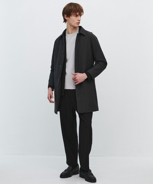 UNITED TOKYO(ユナイテッドトウキョウ)の「【累計販売2658万!】大人気 KAPOK ステンカラーコート |機能性/温度調整機能/吸湿発熱/耐久性/撥水性/収納力/ビジネス/オフィスカジュアル/フォーマル/通勤/可動性/宇宙服/軽量性(ステンカラーコート・メンズ・ブラック/ダークグレー/ダークネイビー・2/1/3)」の6枚目の写真