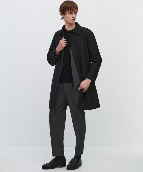 UNITED TOKYO(ユナイテッドトウキョウ)の「【累計販売2658万!】大人気 KAPOK ステンカラーコート |機能性/温度調整機能/吸湿発熱/耐久性/撥水性/収納力/ビジネス/オフィスカジュアル/フォーマル/通勤/可動性/宇宙服/軽量性(ステンカラーコート・メンズ・ブラック/ダークグレー/ダークネイビー・2/1/3)」の8枚目の写真