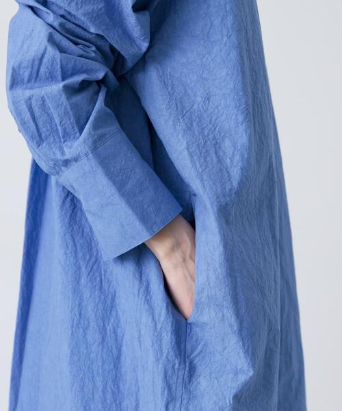 かぐれ(カグレ)の「ワイドシャツワンピース(ワンピース・レディース・ライトベージュ/ブルー・FREE)」の21枚目の写真