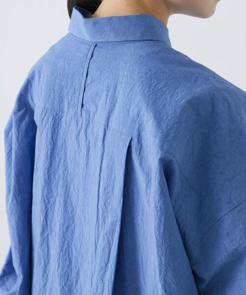 かぐれ(カグレ)の「ワイドシャツワンピース(ワンピース・レディース・ライトベージュ/ブルー・FREE)」の20枚目の写真