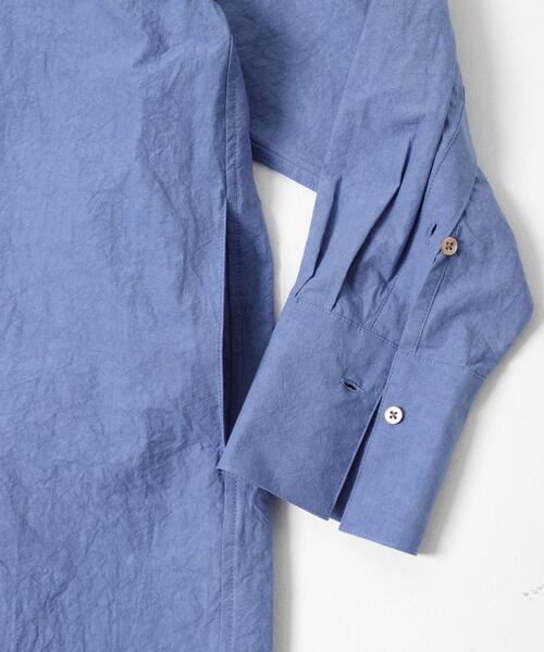 かぐれ(カグレ)の「ワイドシャツワンピース(ワンピース・レディース・ライトベージュ/ブルー・FREE)」の17枚目の写真