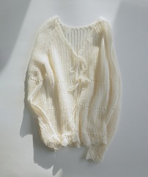 SALON adam et rope' | クロシェニットカーディガン(カーディガン/ボレロ)