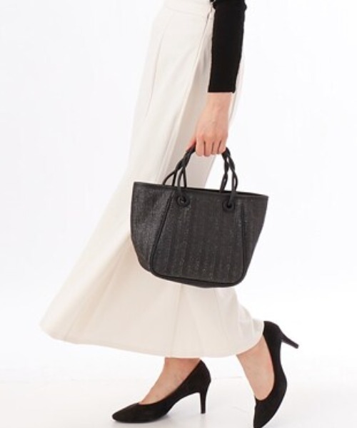 CACHELLIE（カシェリエ）の「PP 2WAY TOTE（トートバッグ・レディース・ブラック/ゴールド/ホワイト・FREE）」の3枚目の写真