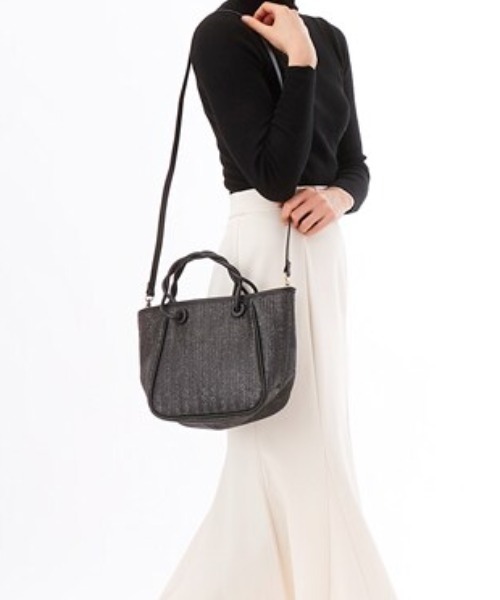 CACHELLIE（カシェリエ）の「PP 2WAY TOTE（トートバッグ・レディース・ブラック/ゴールド/ホワイト・FREE）」の12枚目の写真