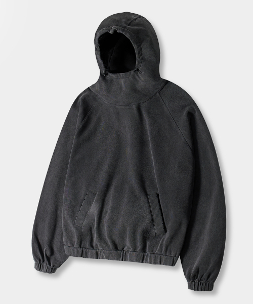DIMITRI BLACK(ディミトリブラック)の「VTG ウォッシングバラクラバフードTシャツ_ピグメントチャコール(パーカー・レディース・その他・MEDIUM/LARGE/X-LARGE)」の2枚目の写真