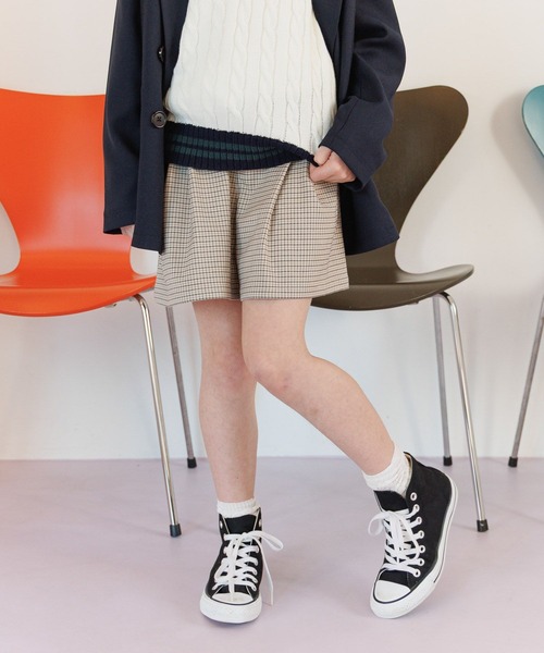 GLOBAL WORK（グローバルワーク）の「イージーケアタックキュロット/641325（その他パンツ・キッズ・ダークブラウン/ベージュ系その他3・140cm/130cm/160cm/150cm）」の18枚目の写真