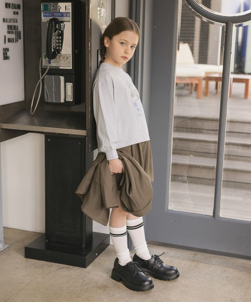 GLOBAL WORK（グローバルワーク）の「イージーケアタックキュロット/641325（その他パンツ・キッズ・ダークブラウン/ベージュ系その他3・140cm/130cm/160cm/150cm）」の3枚目の写真