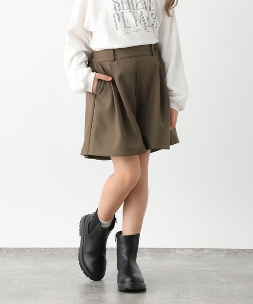 GLOBAL WORK（グローバルワーク）の「イージーケアタックキュロット/641325（その他パンツ・キッズ・ダークブラウン/ベージュ系その他3・140cm/130cm/160cm/150cm）」の22枚目の写真