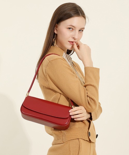 NiiNa(ニーナ)の「【 NiiNa / ニーナ 】高品質レザーミニフラップショルダーバッグ(ショルダーバッグ・レディース・ブラウン/レッド/ブラック・FREE)」の19枚目の写真