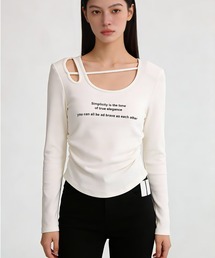 EGOIST｜エゴイストのTシャツ/カットソー（ホワイト/白色系・Uネック
