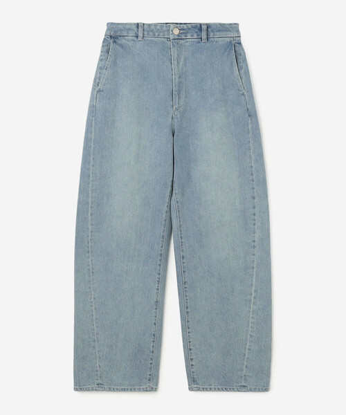 ORCIVAL（オーシバル）の「ORCIVAL | コットンドライツイル ワイドカーブパンツ WOMEN（デニムパンツ・レディース・インディゴブルー・1/2）」の2枚目の写真