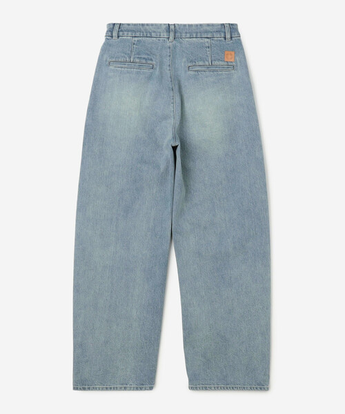 ORCIVAL（オーシバル）の「ORCIVAL | コットンドライツイル ワイドカーブパンツ WOMEN（デニムパンツ・レディース・インディゴブルー・1/2）」の3枚目の写真