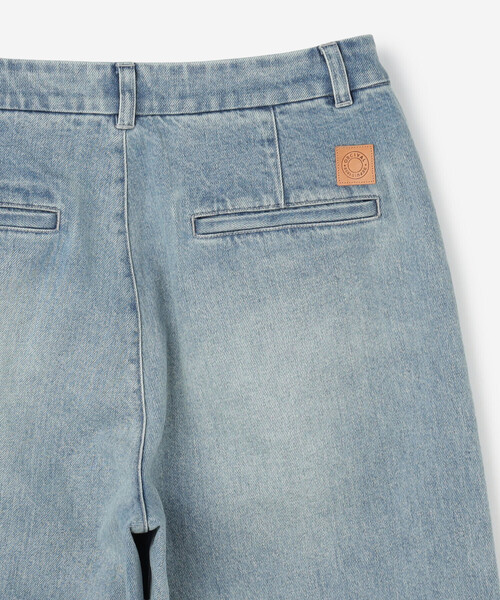 ORCIVAL（オーシバル）の「ORCIVAL | コットンドライツイル ワイドカーブパンツ WOMEN（デニムパンツ・レディース・インディゴブルー・1/2）」の5枚目の写真