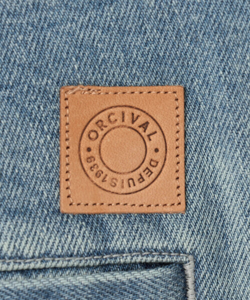ORCIVAL（オーシバル）の「ORCIVAL | コットンドライツイル ワイドカーブパンツ WOMEN（デニムパンツ・レディース・インディゴブルー・1/2）」の8枚目の写真